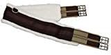 Fleece English Girth with Double Elastic: 30" to 58"-PawvioPets