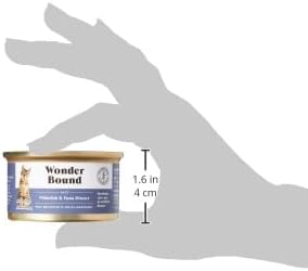 Amazon Brand - Wonder Bound Wet Cat Food, Pate, No Added Grain, (Whitefish & Tuna), 3 ounce (Pack of 24)-PawvioPets