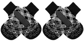EXPAWLORER Anti Slip Dog Socks to Prevent Licking Paws, Dog Shoes for Hot Pavement, Dog Booties for Small Medium Large Senior Dogs, Traction Control Boots & Paw Protectors for Hardwood Floors-PawvioPets