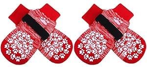 EXPAWLORER Anti Slip Dog Socks to Prevent Licking Paws, Dog Shoes for Hot Pavement, Dog Booties for Small Medium Large Senior Dogs, Traction Control Boots & Paw Protectors for Hardwood Floors-PawvioPets