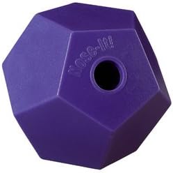 Dover Saddlery Flat Fill Nose-It Treat Ball for Horses, Dogs and More - Purple-PawvioPets