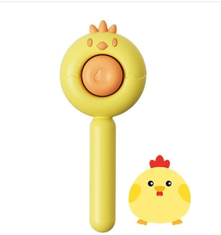 Cat Brush for Short or Long Haired Cats Dogs Rabbits, Cute Dog Brush with Release Button for Massage and Removes Loose Fur-PawvioPets