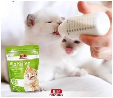 Bio Pet Active Kitten Milk Replacer - Easy-to-Digest Milk Powder with Vitamins, Minerals and Taurine for Kittens and Mothers, 7.05 oz-PawvioPets