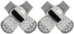 EXPAWLORER Anti Slip Dog Socks to Prevent Licking Paws, Dog Shoes for Hot Pavement, Dog Booties for Small Medium Large Senior Dogs, Traction Control Boots & Paw Protectors for Hardwood Floors-PawvioPets