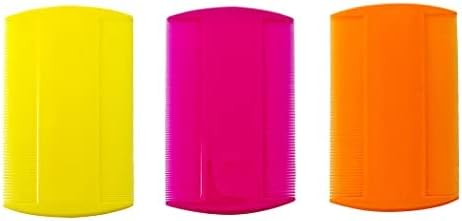 Dog Flea Comb for Grooming, Lice Comb for Dogs, Double Sided Professional Comb Set to Remove Fleas and Lice, Fine Tooth Comb for Large or Small Cats and Dogs-PawvioPets