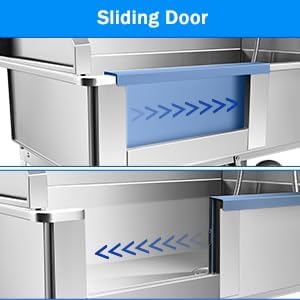 34'' Dog Washing Station for Small Dogs Grooming Tub Bathing Station Professional Pet Wash Station Bathtub for Home with Sliding Door, Faucet, Steps-PawvioPets