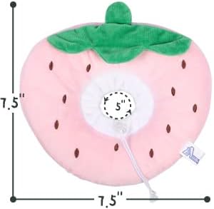 ANWA Adjustable Cat Cone Collar Soft, Cute Cat Donut Collar After Surgery, Kitten Recovery Cones to Stop Licking-PawvioPets