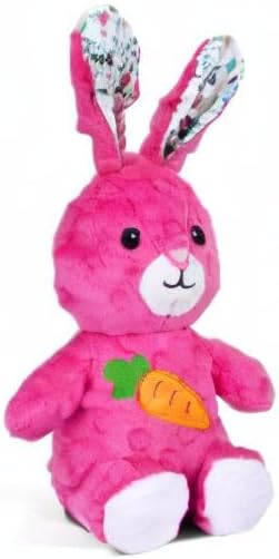 DODODOLA Dog Toys Stuffed Dog Toy with Crinkle Paper Cute Rabbit Plush Bunny Squeaky Dog Easter Toys Dog Chew Toys for Medium Large Breed-PawvioPets