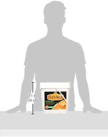 Absorbine Flex+Max Horse Joint Supplement Pellets, Highly Palatable, Comprehensive Equine Formula with Glucosamine, MSM, Chondroitin & Flaxseed, 10lb Tub / 60 Day Supply-PawvioPets