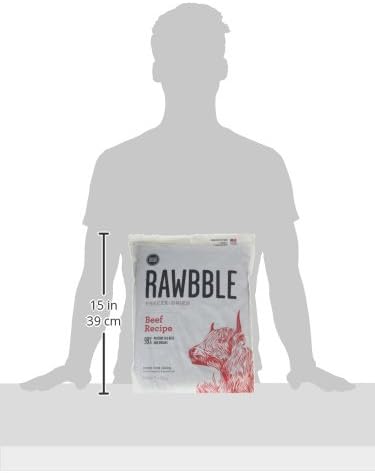 BIXBI Rawbble Freeze Dried Dog Food, Beef Recipe, 26 oz - 98% Meat and Organs, No Fillers - Pantry-Friendly Raw Dog Food for Meal, Treat or Food Topper - USA Made in Small Batches-PawvioPets