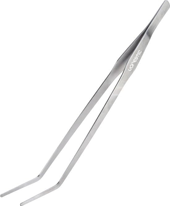 15 Inches Heavy Duty Reptile Feeding Tongs, Curved Aquarium Tweezers, Reptile Tongs, Fish Feeding Tongs, Reptile Feeding Tweezers, Long Tweezers for Aquarium and Terrarium-PawvioPets