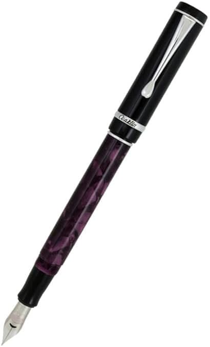 Conklin Duragraph Fountain Pen Purple Nights - Extra Fine Nib, Precision Writing Instrument with Rich Purple Finish