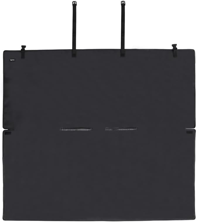 Amazon Basics Waterproof Car Back Bench Seat Cover Protector for Dog - 56 x 47 inch, Black-PawvioPets