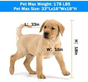 34'' Dog Washing Station for Small Dogs Grooming Tub Bathing Station Professional Pet Wash Station Bathtub for Home with Sliding Door, Faucet, Steps-PawvioPets