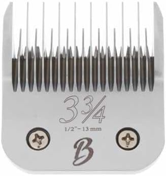 Detachable A Series 3 3/4 Skip Tooth Blades for Dog Grooming Cut Length 1/2" - 13mm -Skip Tooth Japanese Carbonized Steel Skip Tooth Clipper Blades Compatible A5 Series(3 3/4SK)-PawvioPets