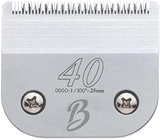 Detachable A Series 40 Blade Dog Grooming Clipper Blades Cuts Length 1/100" 0.25mm Japanese High Carbon Steel Dog Grooming Clipper Replacement Blade | Compatible A5 Series(B40)-PawvioPets