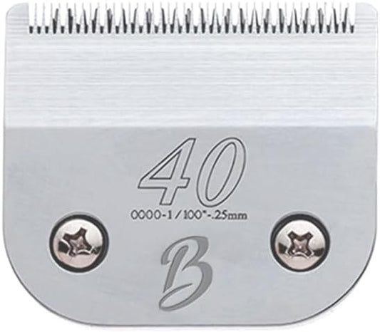 Detachable A Series 40 Blade Dog Grooming Clipper Blades Cuts Length 1/100" 0.25mm Japanese High Carbon Steel Dog Grooming Clipper Replacement Blade | Compatible A5 Series(B40)-PawvioPets