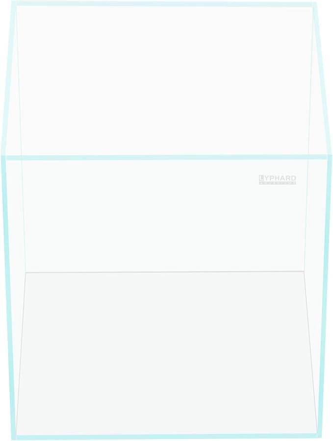 39 Gallon Tall Rimless Aquarium, Ultra Clear Low Iron Large Fish Tank, L19.7×W19.7×H23.6 Glass Thickness 10mm with EVA Foam Leveling Mat-PawvioPets