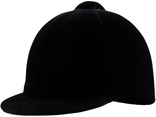 Dura-Tech Velvet Horse Riding Hunt Cap | Classic English Equestrian | Hunter Class Elegance | Use in Breed Show | Color Black-PawvioPets