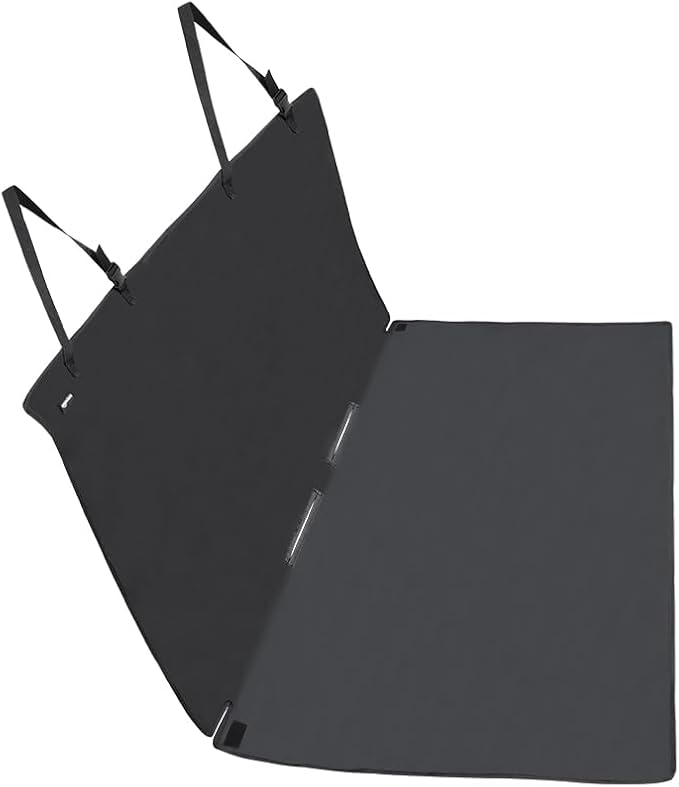 Amazon Basics Waterproof Car Back Bench Seat Cover Protector for Dog - 56 x 47 inch, Black-PawvioPets