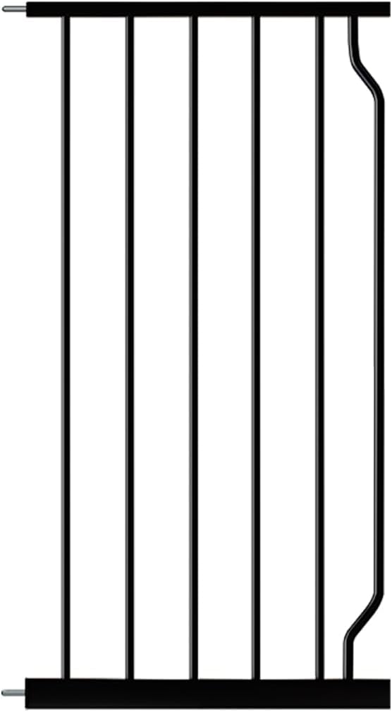 Fairy Baby Safety Gate 14.17 inch Extension for Extra Wide Baby Gate Dog gate Pressure Mounted Walk Through Pet Gate Black-PawvioPets