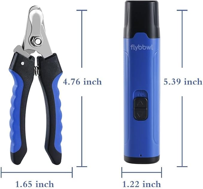 Dog Nail Grinder Quiet: Silent Grind Pro Dog Nail Trimmers - Cat Nail Clippers for Indoor Cats - Dog Nail Trimmers for Large Medium Small Dogs and Cats-PawvioPets