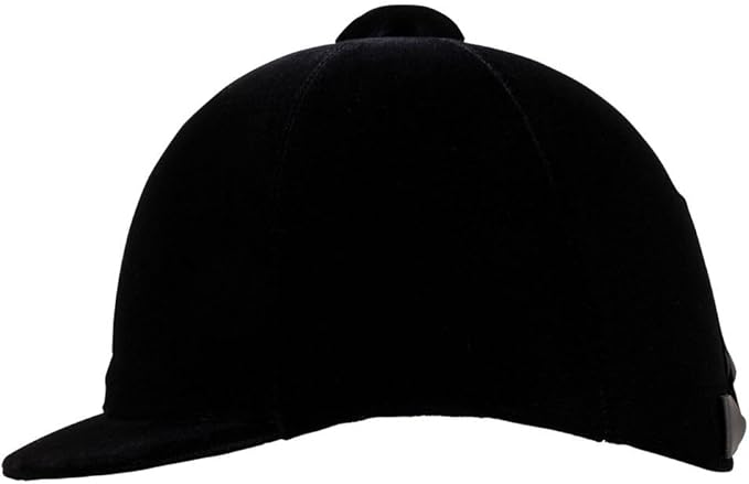 Dura-Tech Velvet Horse Riding Hunt Cap | Classic English Equestrian | Hunter Class Elegance | Use in Breed Show | Color Black-PawvioPets
