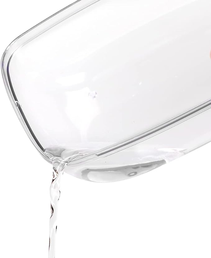 BUCATSTATE Hamster Sand Bath Container Large Hamster Toilet with Scoop Set Dust Bust Accessories for Small Animals (Transparent, Medium)-PawvioPets