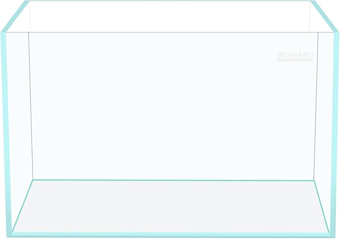 15 Gallon Rimless Aquarium, Ultra Clear Glass Low Iron Rectangular Fish Tank L19.6×W13×H13.8 Inches Thickness 6mm with EVA Foam Mat Included-PawvioPets