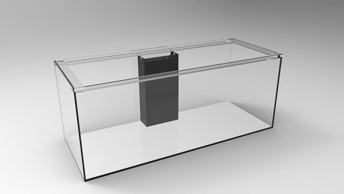 150 Gallon Starfire Glass Aquarium 60x24x24 12mm Eurobraced with Built-in Overflow Box-PawvioPets