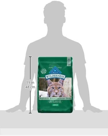 Blue Buffalo Wilderness Healthy Adult Dry Cat Food, Supports Health and Wellness, High-Protein & Grain-Free, Duck, 11-lb Bag-PawvioPets