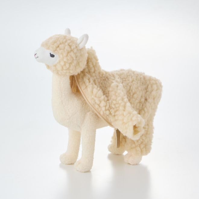 Alpaca Stuffed Animal, Llama Plush Toy, Cute Alpaca Plushie, Sleeping Pet Buddy, Llama Stuffed Animal Birthday Gifts for Girls, Kids Christmas Small Plush Toy-PawvioPets