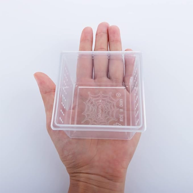 10 Pcs Insect Spider Terrariums Breeding Box Hatching Container Small Reptile Scorpion Centipede Acrylic Breeding Box (Small Size)-PawvioPets