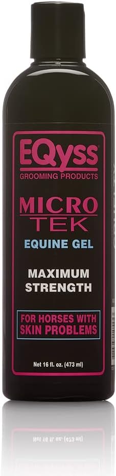 EQyss Micro-Tek Equine Itch Relief Gel - Soothes Irritated Skin, Stops Itching, Scratching, Rubbing - for all Horses, Ponies, Mares, Foals (16 oz)-PawvioPets