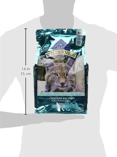 Blue Buffalo Wilderness High Protein Indoor Hairball Control Chicken Dry Cat Food for Adult Cats, Grain-Free, 5 lb. Bag-PawvioPets