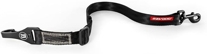 EzyDog Click ISOFIX Cargo - Dog Seat Belt Car Harness Attachment for Dogs - Adjustable Dog Restraints Seatbelts for Car Travel and Safety - (24in - 40in, Black)-PawvioPets