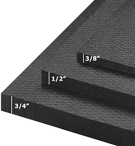 American Floor Mats - Heavy Duty Stall Tiles - Stable/Horse Tiles - Thick, Durable Rubber Flooring Solid Black 1 Corner Tile 3/4" Thick-PawvioPets