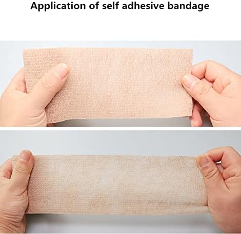 6 Pack 3" x 5 Yards Self Adhesive Bandage Wrap Breathable Cohesive Vet Wrap for Pets, Elastic Self-Adherent Tape for Sports, Wrist, Ankle (Mixed Colors)-PawvioPets