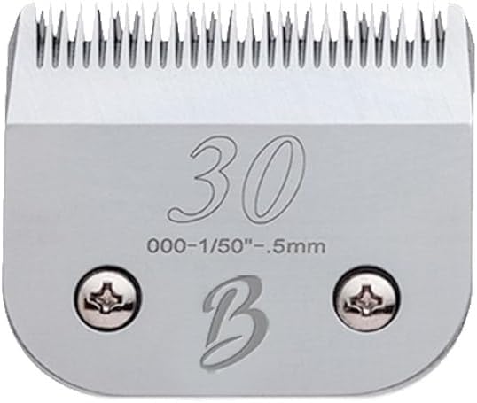 Detachable A Series 30 Blades for Dog Grooming Cuts 1/50" - 0.5mm Japanese High Carbon Steel Dog Clipper Blades & 30 Blade Dog Grooming (Compatible A5 Series Clippers for Dogs Cat (B30)-PawvioPets