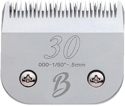 Detachable A Series 30 Blades for Dog Grooming Cuts 1/50" - 0.5mm Japanese High Carbon Steel Dog Clipper Blades & 30 Blade Dog Grooming (Compatible A5 Series Clippers for Dogs Cat (B30)-PawvioPets