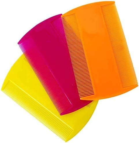 Dog Flea Comb for Grooming, Lice Comb for Dogs, Double Sided Professional Comb Set to Remove Fleas and Lice, Fine Tooth Comb for Large or Small Cats and Dogs-PawvioPets