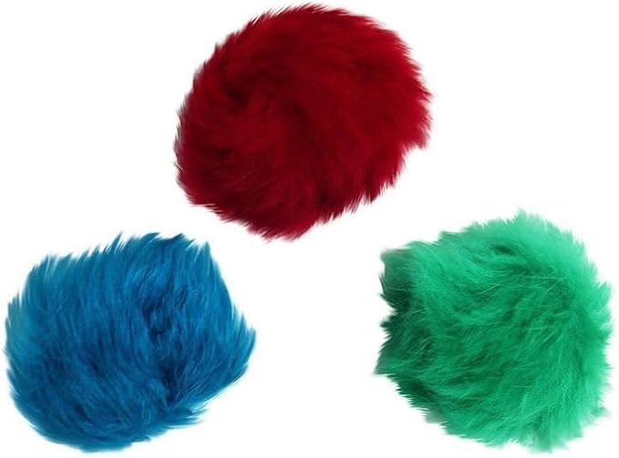 3 Count of Bat Arounds: Fur Ball Cat Toy from Da Bird-PawvioPets