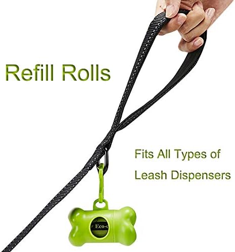 ECO-CLEAN Dog Poop Bags, 24 Rolls/360 Bags with Dispenser, Dog Waste Bags, Unscented, Leak-Proof, Easy Tear-Off-PawvioPets