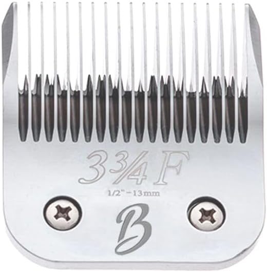 Detachable A Series 3 3/4 Blade Dog Grooming Cut Length 1/2" - 13mm Japanese Carbonized Steel Dog Clipper Supplies | Dog Grooming Blade Compatible A5 Series Clippers for Dogs(3 3/4F)-PawvioPets