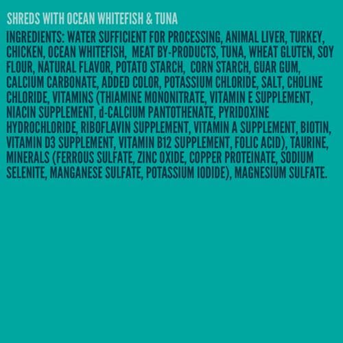 A Strong Heart Canned Wet Cat Food, Shreds with Ocean Whitefish & Tuna - 5.5 oz Cans (Pack of 24), Made in The USA with Real Ocean Whitefish & Tuna-PawvioPets