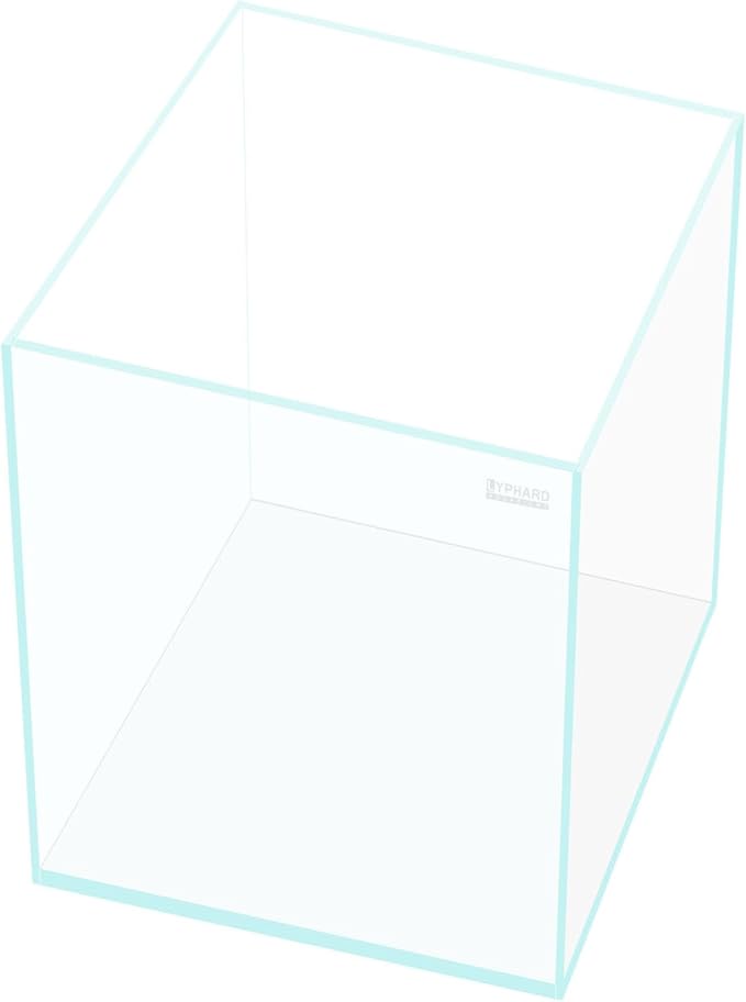 21 Gallon Rimless Aquarium Tall Tank, Ultra Clear Low Iron Big Fish Tank, L15.8×W15.8×H19.7 Glass Thickness 6mm with EVA Foam Leveling Mat-PawvioPets