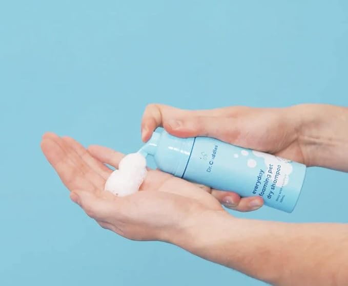 Foaming Dog Dry Shampoo, Waterless Dog Shampoo No Rinse - Waterless Cat Shampoo, Natural Botanicals & Deodorant for Fresh Smelling Fur on Dogs & Cats, Vet Formulated, Cleans & Conditions, Summer Pawty-PawvioPets