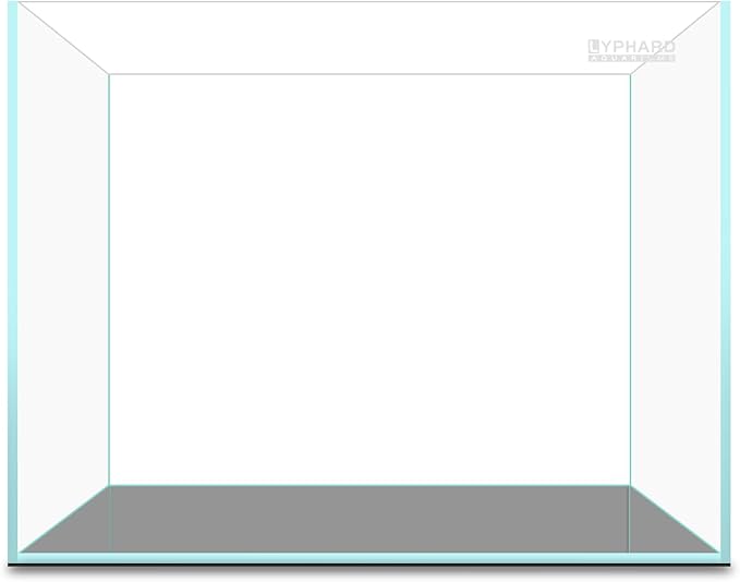 2.5 Gallon Rimless Aquarium Tank, Ultra Clear Low Iron Nano Fish Tank for Betta Shrimp, L11.8×W5.5×H9.8 Glass Thickness 5mm with EVA Foam Leveling Mat-PawvioPets