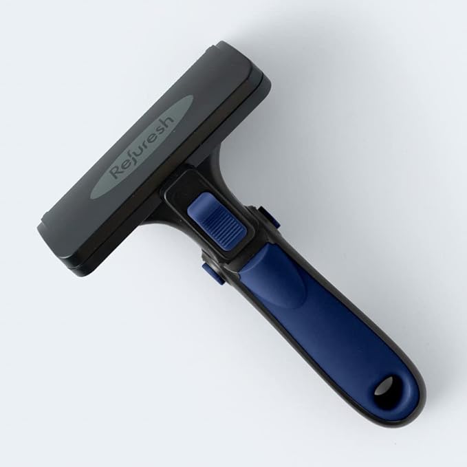 Deshedding Dog Brush for Long Hair (Large,Blue) – Gentle Deshedding tool for Dogs & Cats – Reduces shedding, without damaging topcoat. Removes Loose Fur & Dead Undercoat.-PawvioPets