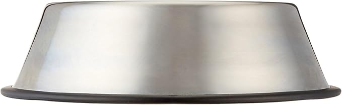 Amazon Basics Stainless Steel Dog Bowl, Single-PawvioPets